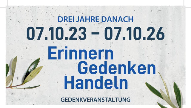 Poster: Gedenkverastaltung 7.10.2026